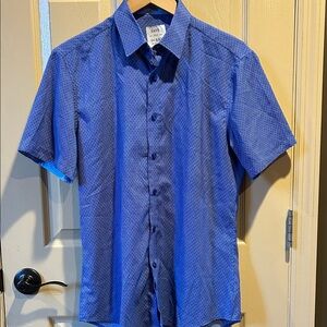 Men's Blue Short Sleeve Shirt